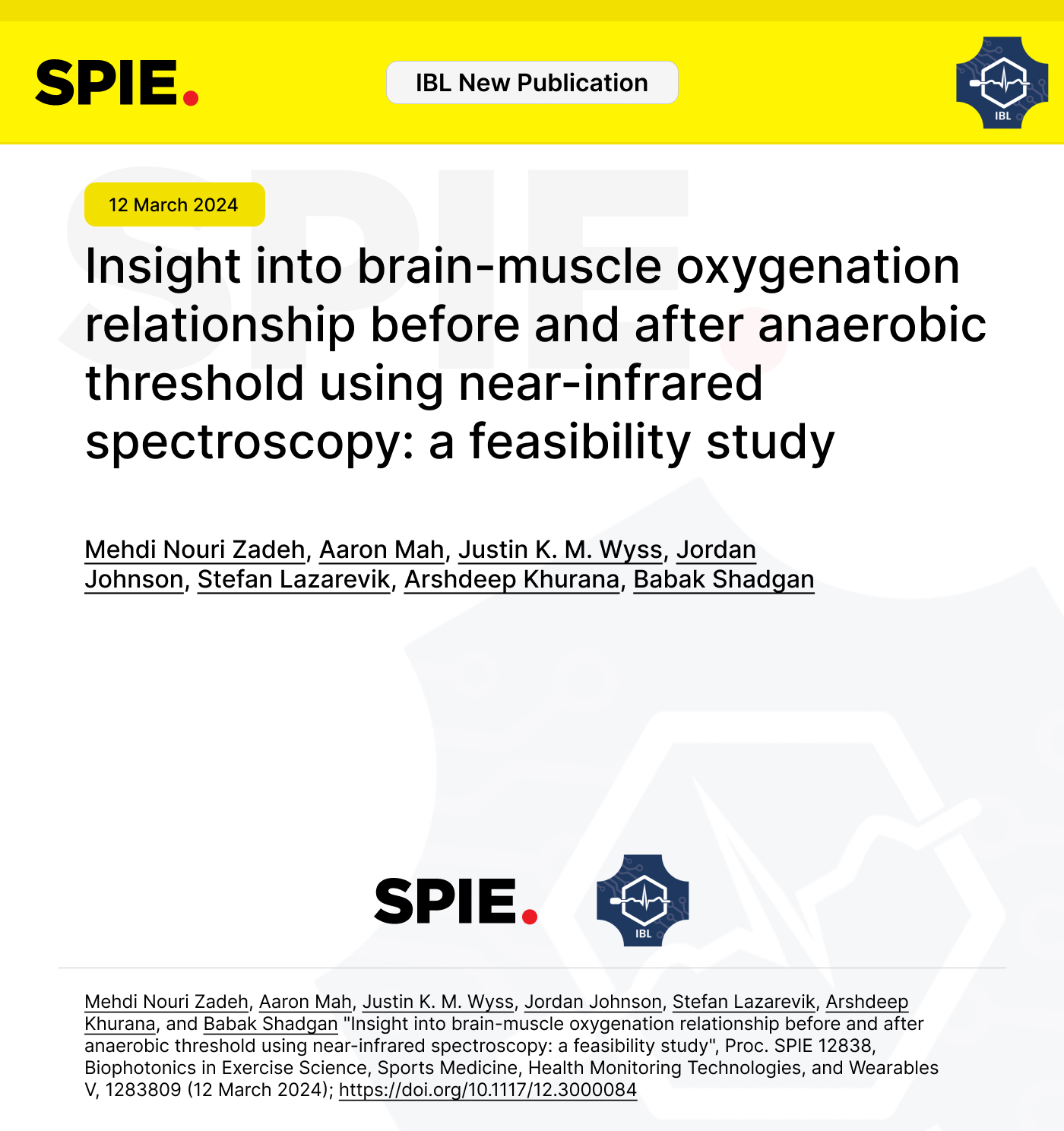 New Publication: Insight into brain-muscle oxygenation relationship before and after anaerobic threshold using near-infrared spectroscopy – a feasibility study
